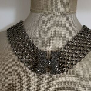 Elegant Silver Statement Necklace
